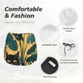 thumbnail image 4 of Yiaed Cat Hiding In Potted Plants Print Women's Running Shorts with Liner 3 Zipper Pockets Elastic Workout Athletic Gym Yoga Shorts-Small, 4 of 7