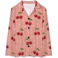 thumbnail image 4 of Top-kevin Women's Pajama Sets Black White Floral Horse Long Sleeve Lounge Sets Pjs Sleepwear with Pockets, 4 of 12