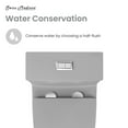 thumbnail image 6 of Dreux One Piece Elongated Dual Flush Toilet in Matte Grey 0.95/1.26 GPF, 6 of 14