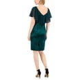 thumbnail image 2 of Connected Apparel Womens Velvet Chiffon Cocktail and Party Dress, 2 of 2