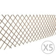 thumbnail image 1 of vidaXL Willow Trellis Fence 5 pcs 180x90 cm, 1 of 3