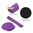 thumbnail image 4 of Uxcell Keyboard Wrist Pad Mouse Wrist Rest Ergonomic Wrist Support Comfortable Memory Foam Style 3, Purple 1 Set, 4 of 5
