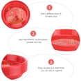 thumbnail image 3 of 10 piezas de bandeja de plástico roja para alimentos, plato para dulces, recipientes para almacenar dulces, platos para refrigerios, recipiente para almacenar dulces con chips, 3 of 6