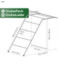 thumbnail image 3 of Chicken Coop Perches with Swing, Metal Chicken Roosting Bars & Ladder, Backyard Poultry Coop Accessories, Hen Roost Perch for Farm Chickens, Easy to Assemble & Clean, Grey, 3 of 10