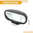 thumbnail image 4 of Unique Bargains 1 Pair Universal Blind Spot Car Mirrors Car Auxiliary Mirror 360 Degree Rotation Adjustable Glass Black, 4 of 6