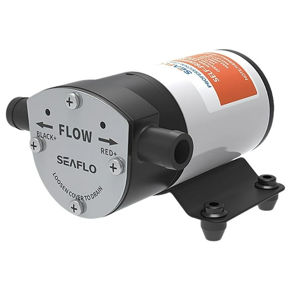 12V 8.0 GPM Reversible Self-Priming Impeller Bilge/Ballast Pump - Efficient, Durable, and Versatile Boat Pump- 4 Year warranty