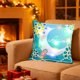 thumbnail image 2 of Cubiertas Del Cojín Del Sofá Llevaron la Luna Media Luna Y las Cubiertas Del Cojín con Patrón de Estrella, Resplandor Nocturno de los Cojíns Del Sofá Y los Respaldos, Decoraciones de la Linterna Del F, 2 of 6