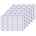 thumbnail image 5 of EREHome Noël Flocons de Neige Floral Set de Support de Plaque Set de 6, Tapis de Table Protecteur 12x18 Pouces, 5 of 5