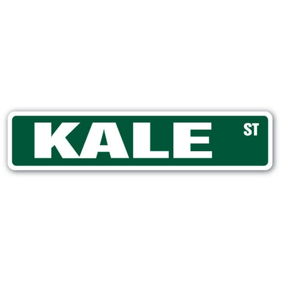 KALE Street Sign Childrens Name Room Sign | Indoor/Outdoor |  24" Wide