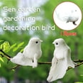 thumbnail image 1 of 12PC Simulation Bird White Bird Feather Bird Tied Branch Bird, 1 of 8