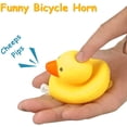 thumbnail image 3 of Duck Bike Bell, Rubber Duck Bicycle Accessories with LED Light, Car Ornaments Yellow Duck Car Dashboard Decorations, Cute Rubber Duck for Car and Bike, 3 of 6