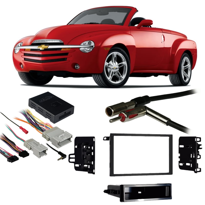 Ssr Custom Dash Fits Chevy SSR 2003-2006 Double DIN Car Stereo Harness Radio Install ...