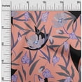thumbnail image 2 of oneOone Velvet Peach Fabric Floral Fabric For Sewing Printed Craft Fabric By The Yard 58 Inch Wide, 2 of 7