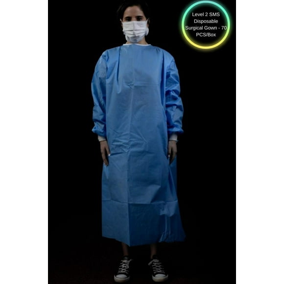 Level 2 SMS Disposable Surgical Gown - 70 PCS/Box for $115.50 - (Wholesale $1.65/Pcs)