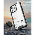 thumbnail image 4 of CaseBorne R Series Case for [iPhone 13 Pro Max] Aluminum Frame Clear Backplate - Black, 4 of 5