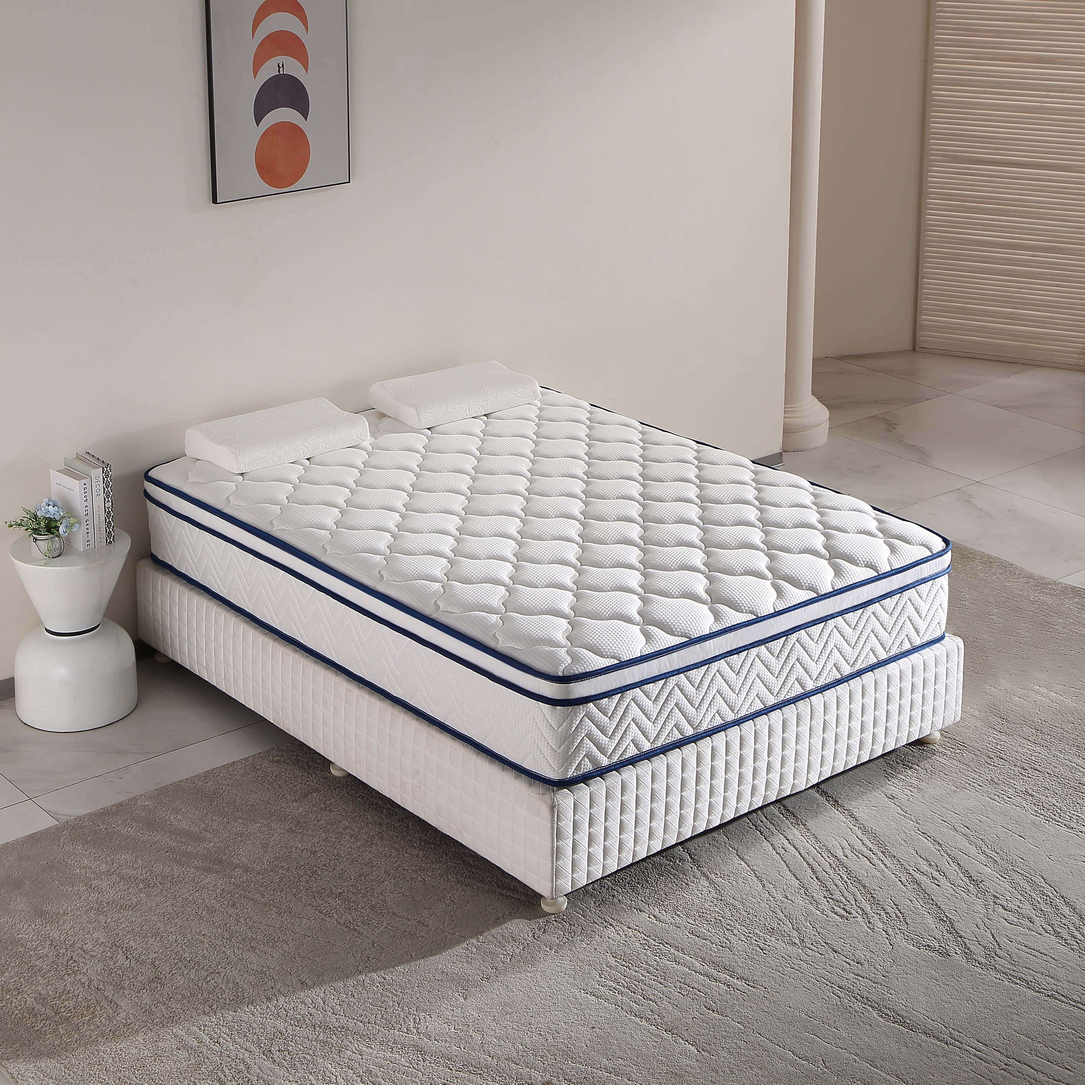 12 inch Full Mattress, Memory Foam & Spring Hybrid Medium Comfort Full Size in a Box,Adult