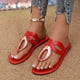 thumbnail image 5 of Zapatos Casuales de las Mujeres de Moda con Hebilla de Metal Más Tamaño Estilo Primavera/Verano Sandalias de Playa Planas de Moda Y Cómodas, 5 of 6