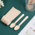 thumbnail image 3 of Cuchara de madera desechable, tenedor, vajilla, pastel grande, postre, cuchillo, tenedor, cuchara para helado ER, 3 of 4