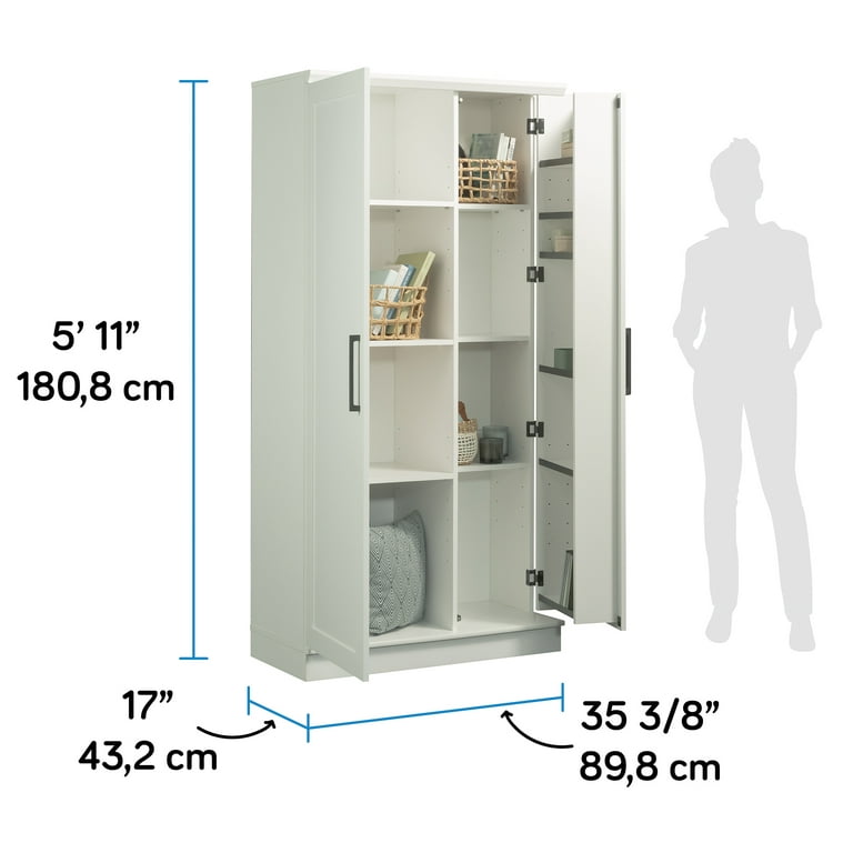 Sauder Homeplus Storage Cabinet, White