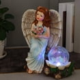 thumbnail image 4 of Estatuilla de Ángel creativa, estatua de Ángel 3D vívida, lámpara Solar artística para dormitorio, hogar, oficina, escritorio, decoración de jardín, Sunnimix Escultura de estatuilla de ángel, 4 of 8