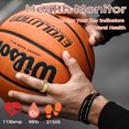 thumbnail image 3 of Smart Ring - Rastreador de actividad para seguimiento de sueño, monitor de ritmo cardíaco, podómetro, rastreador de actividad impermeable, contador de pasos de anillo de fitness, controles de gestos, 3 of 5