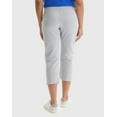 thumbnail image 2 of Hanes Women's French Terry Capri Pants with Pockets, 22" Light Steel M, 2 of 10