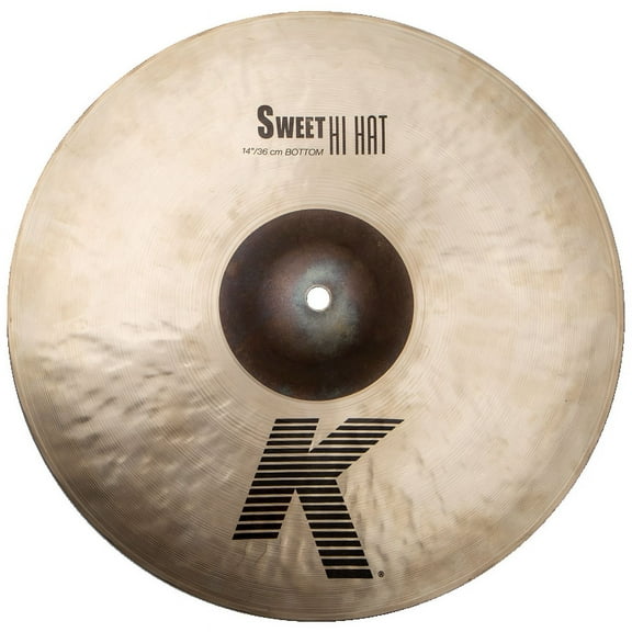 Zildjian K0722 14" K Sweet Collection HiHat Cymbal Bottom - Traditional Finish
