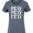 thumbnail image 3 of Instant Message - Pray On It, Pray Over It, Pray Through It - Women's Any Way Dress, 3 of 6