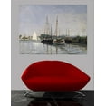 thumbnail image 2 of Wallhogs Monet Pleasure Boats, Argenteuil (1872) Wall Mural, 2 of 2