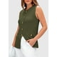 thumbnail image 3 of Chaleco tipo suéter PRETTYGARDEN para mujer 2025, verde, talla S, 3 of 9