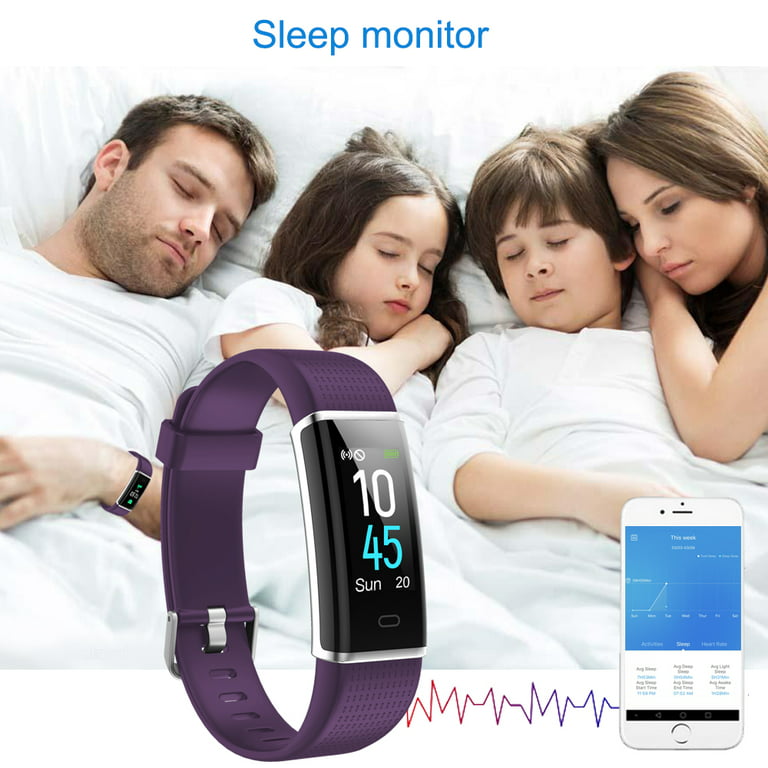 dyd Og så videre Baglæns Willful Fitness Tracker IP68 Waterproof Pedometer Fitness Watch with Heart  Rate Monitor Step Counter Sleep Tracker for Men Women Kids Purple -  Walmart.com