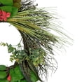thumbnail image 2 of Northlight Wheat, Eucalyptus and Twig Artificial Wreath, 22-Inch, 2 of 3