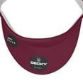 thumbnail image 6 of Decky 3015 High Profile Cotton Visors Hat-Maroon, 6 of 6