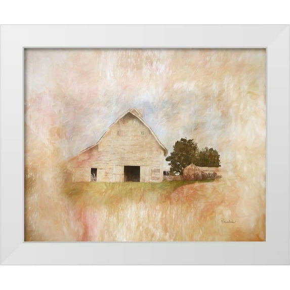 Murdock, Ramona 24x20 White Modern Wood Framed Museum Art Print Titled - Family Barn
