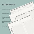 thumbnail image 6 of POPRUN Pocket Planner 2026-2027, 3.5" x 6.5", (Aug 26-Dec 27) Academic Pocket Calendar for Purse with Storage Pocket, Vegan Leather Hardcover - Brown, 6 of 7