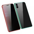 thumbnail image 3 of Brand Clearance! Anti-Peeping  Case Clear Double Sided Tempered Glass Privacy Magnetic CaseMetal Bumper Cover 360 Full Protective Phone Screen Protector For  X XS MAX XR Cases, 3 of 6