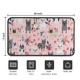 thumbnail image 5 of French Bulldog Dog Pattern with Pioneer Flower Door Rugs,Washable Non Slip Door Mats Indoor,Decorative Door Mats,Entry Mat Indoor for Entrance,Bedroom,Kitchen,Bathroom,30"x17", 5 of 6