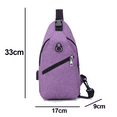 thumbnail image 2 of Mochila bandolera tipo bandolera para viajes, senderismo, mochila de día, 2 of 5