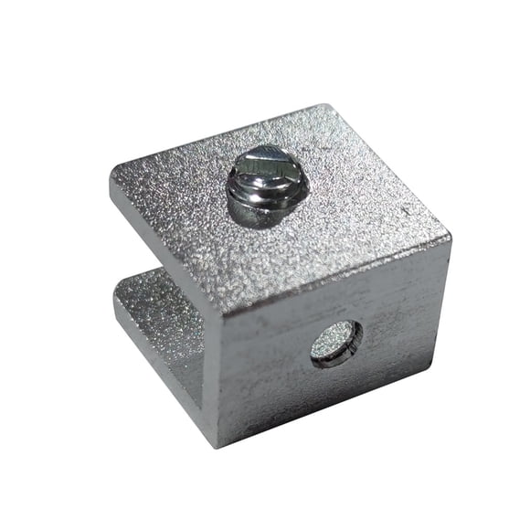 Bearachild 4 Uds. Suficientes abrazaderas de vidrio para pasamanos de baño, soporte para valla, Base de aleación de aluminio, Clips multifuncionales Juegos de accesorios de baño Plata S 6-8 mm Bearachild WJ4050-01B