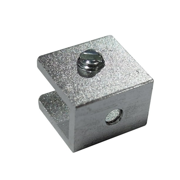 Bearachild 4 Uds. Suficiente abrazadera de vidrio para escalera, pasamanos, cerca, Base de soporte, Clip para el hogar, Clips multifuncionales resistentes Juegos de accesorios de baño Plata S 6-8 mm Bearachild WJ4050-01B