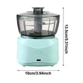 thumbnail image 3 of Electric Food Chopper For Kitchen, Meat Grinder With Stainless Steel Blade, Compact Food Processor For Vegetables And Garlic,Blue - 13.5X10Cm, 3 of 6