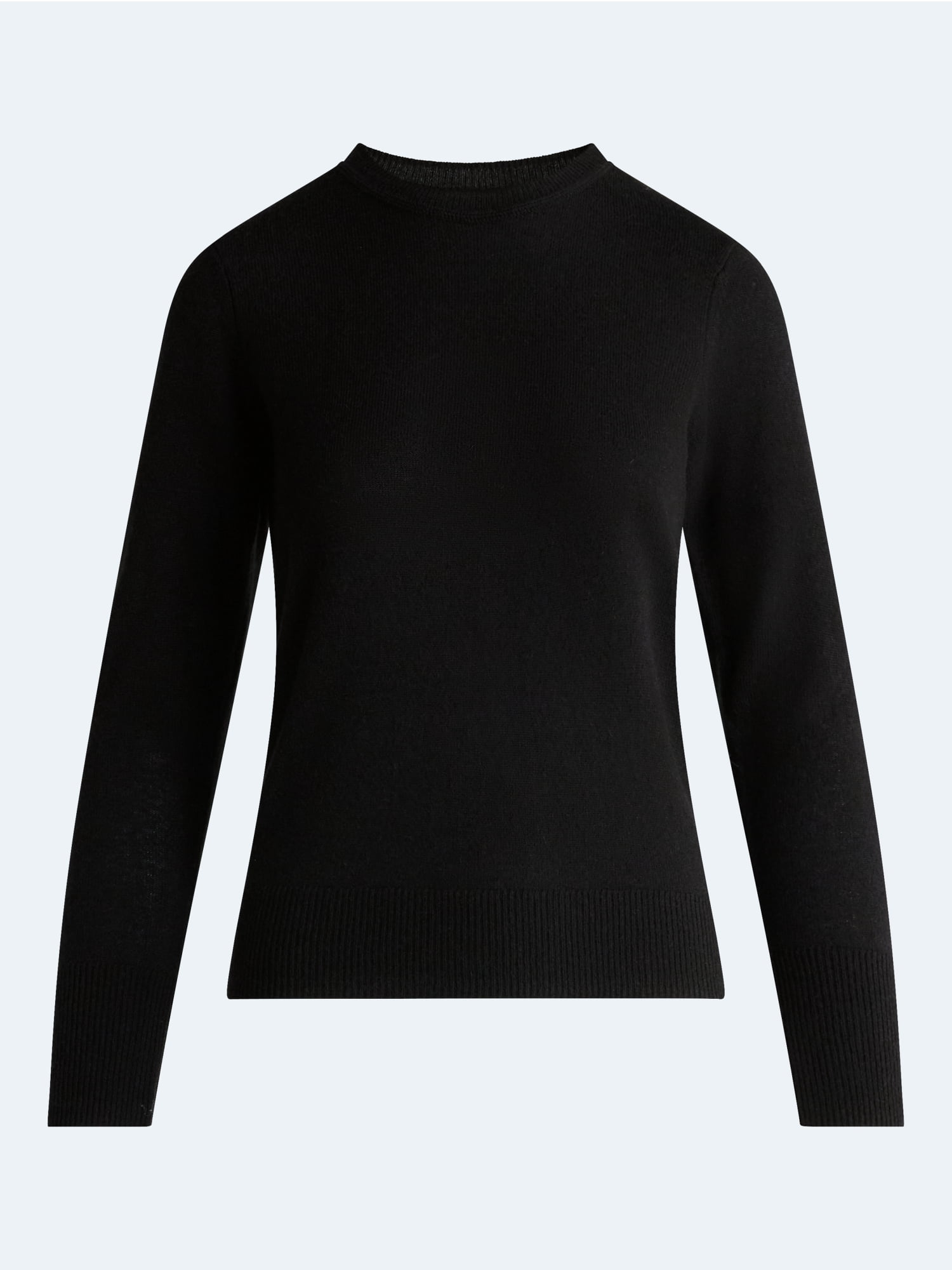 Free Assembly Women's and Women's Plus Cashmere Sweater with Long Sleeves, Sizes XS-4X