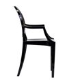 thumbnail image 4 of Modway Casper Fauteuil de Salle à Manger Empilable Moderne en Acrylique, Noir, 4 of 5