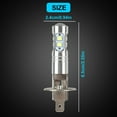 thumbnail image 4 of Bombilla de faro LED H1 6000k luz alta y baja 100w luces antiniebla de alto brillo blanco, 2 piezas TUNC Sencillez, 4 of 5