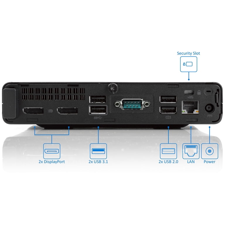 HP ProDesk 400 G4 Mini PC, Intel Core i5-8500T Upto 3.5GHz, 32GB