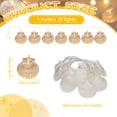 thumbnail image 2 of YUNOVA 9.84FT Battery Powered Shell String Lights - 20 LED Starfish & Seashell Fairy Lights, Ocean Theme Decor for Bedroom, Wedding, Garden Party, Beach Holiday Decorations, 2 of 8