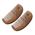 thumbnail image 2 of 2pcs Wood Combs Chinese Style Comb Detangling Hair Comb Styling Comb for Women, 2 of 9