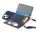 thumbnail image 3 of For Iphone 14 Crossbody Lanyard Wallet Card Bag Phone Case(Dark Blue), iPhone 13 Pro Max, 3 of 5