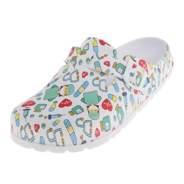 Zapatos de Trabajo Estampados Sunnimix para Mujer Cocina de Chef de Enfermería Zapatillas de enfermería para mujer 36 37
