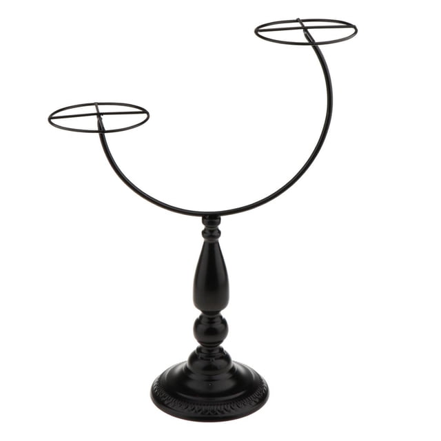 Estante de Almacenamiento de Doble Ganchos Display Holder de Sombrero Gorra de Negro Yuyangstore Exhibición del soporte del sombrero